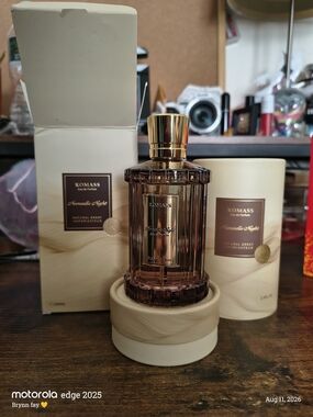 Roma Nomadic Nights Perfume Bottle - Amber Brown & Gold